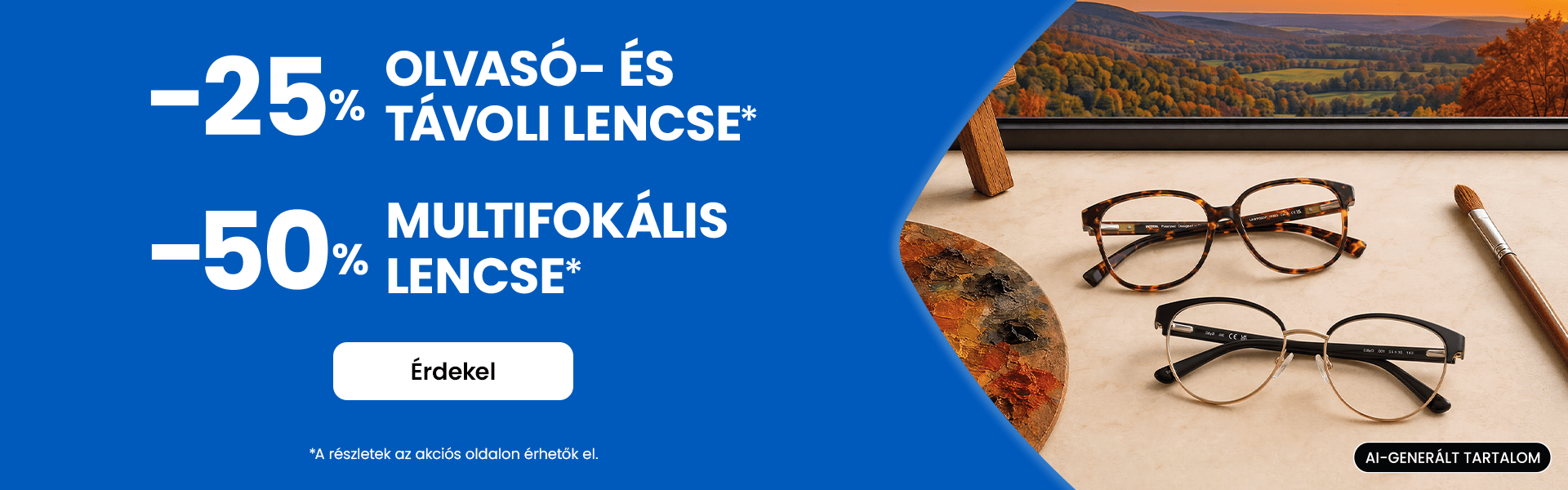 Őszi szemüveglencse-akció