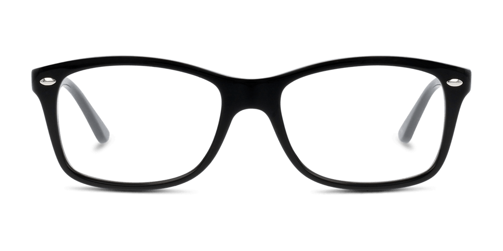 Ray-Ban 0RX5228 női téglalap alakú és fekete színű szemüveg