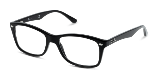 Ray-Ban 0RX5228 női téglalap alakú és fekete színű szemüveg