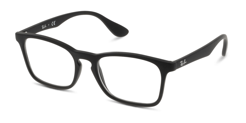 Ray-Ban 0RX7074 férfi téglalap alakú és fekete színű szemüveg