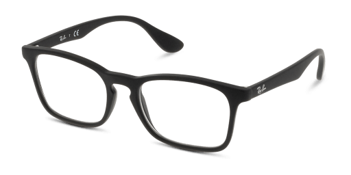 Ray-Ban 0RX7074 férfi téglalap alakú és fekete színű szemüveg