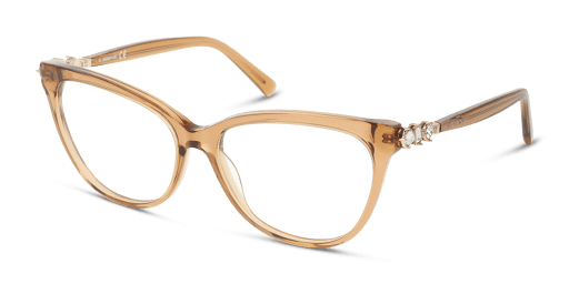 Swarovski SK5441 047 női macskaszem alakú és barna színű szemüveg