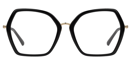 Unofficial 0UO3039 női különleges alakú és fekete színű szemüveg