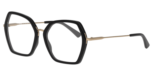 Unofficial 0UO3039 női különleges alakú és fekete színű szemüveg