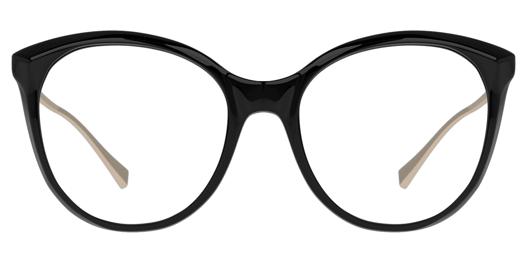 Unofficial 0UO2157 női macskaszem alakú és fekete színű szemüveg