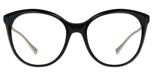 Unofficial 0UO2157 női macskaszem alakú és fekete színű szemüveg