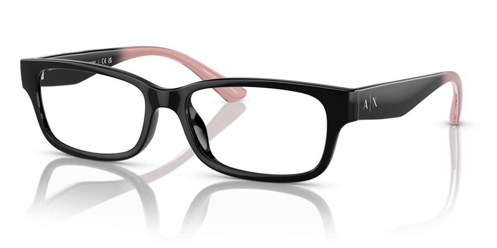 Armani Exchange AX3107U 8211 női téglalap alakú és fekete színű szemüveg