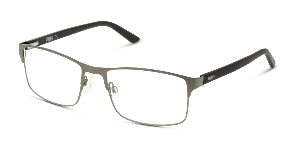 Puma PE0027O 1 férfi téglalap alakú és ezüst színű szemüveg
