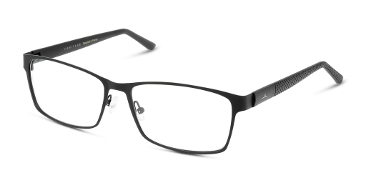 Heritage HEOM5002 BB00 férfi téglalap alakú és fekete színű szemüveg