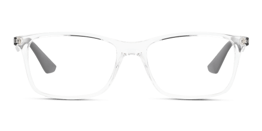 Ray-Ban RX7047 5943 férfi téglalap alakú és transzparens színű szemüveg