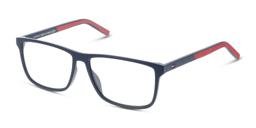 Tommy Hilfiger TH 1696 WIR férfi téglalap alakú és kék színű szemüveg
