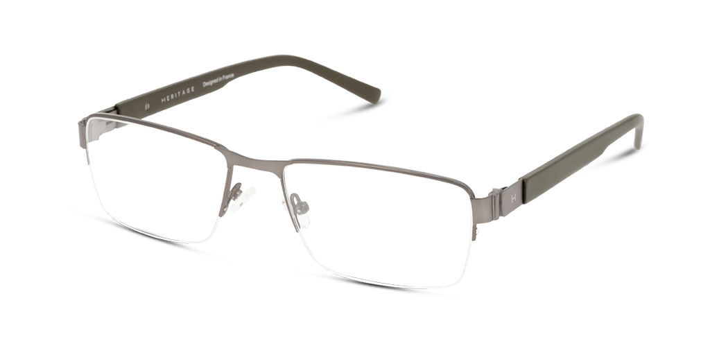 Heritage HEOM0008 SE00 férfi téglalap alakú és szürke színű szemüveg