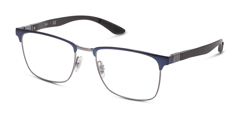 Ray-Ban 0RX8421 férfi téglalap alakú és kék színű szemüveg