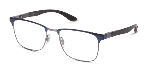 Ray-Ban 0RX8421 férfi téglalap alakú és kék színű szemüveg