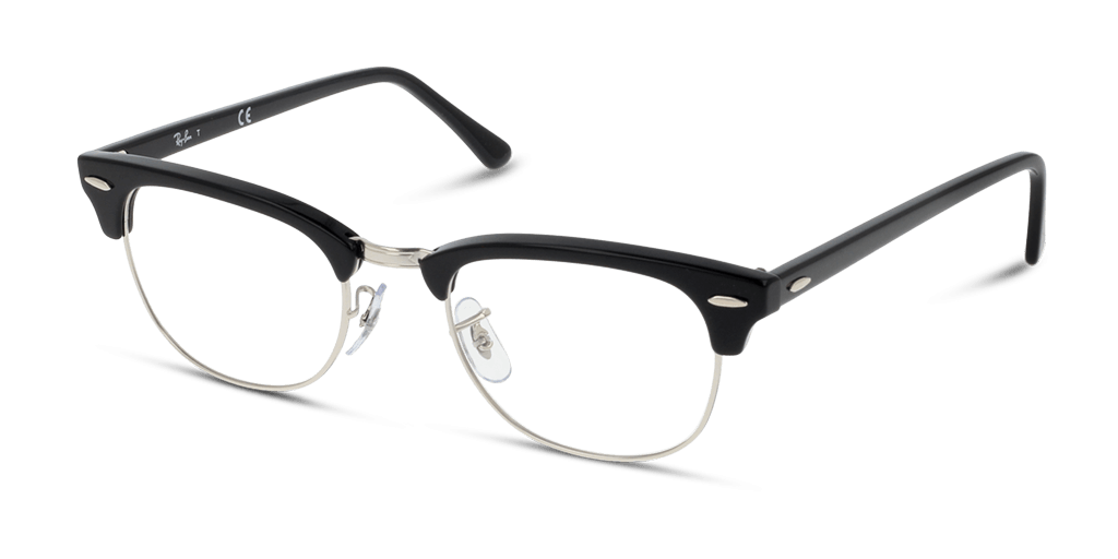 Ray-Ban 0RX5154 férfi téglalap alakú és fekete színű szemüveg