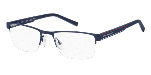 Tommy Hilfiger TH 1996 férfi téglalap alakú és kék színű szemüveg