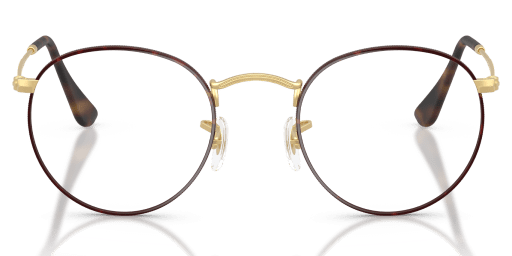Ray-Ban 0RX3447V férfi kerek alakú és havana színű szemüveg