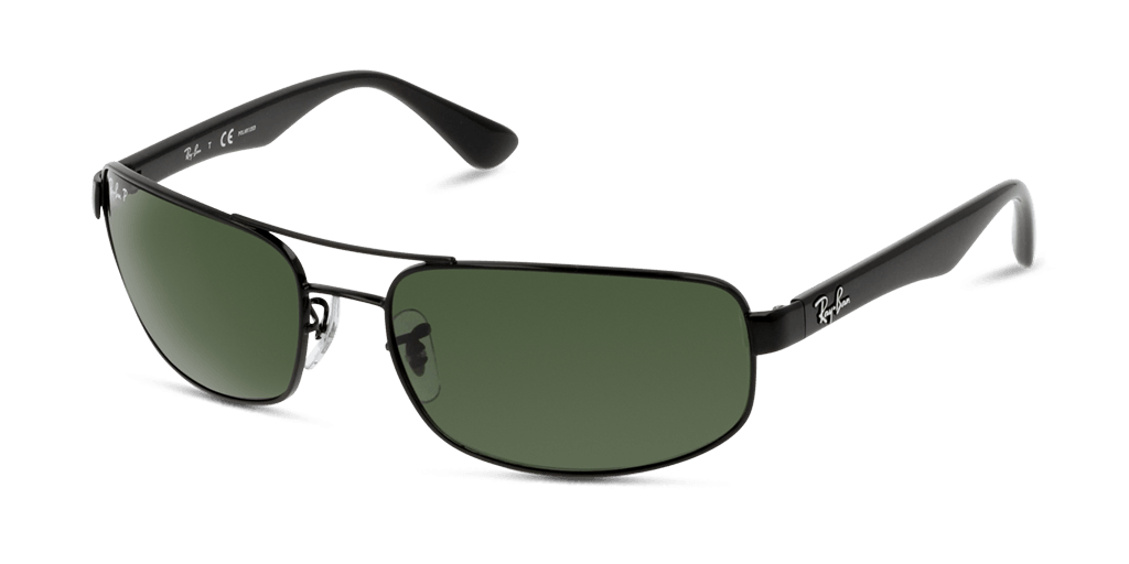 Ray-Ban RB3445 002/58 férfi téglalap alakú és fekete színű napszemüveg