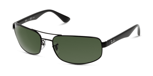 Ray-Ban RB3445 002/58 férfi téglalap alakú és fekete színű napszemüveg