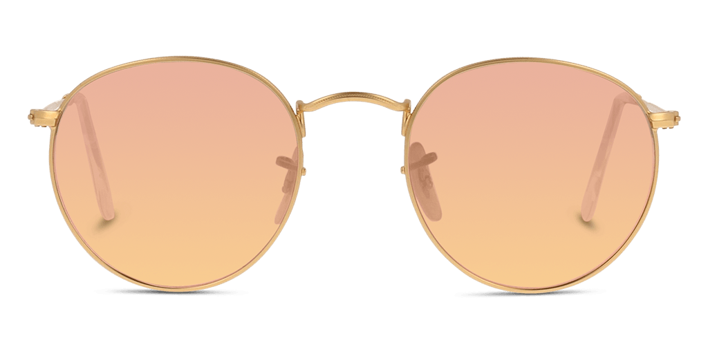 Ray-Ban Round metal RB3447 112/Z férfi pantó alakú és arany színű napszemüveg