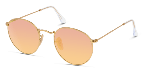 Ray-Ban Round metal RB3447 112/Z férfi pantó alakú és arany színű napszemüveg