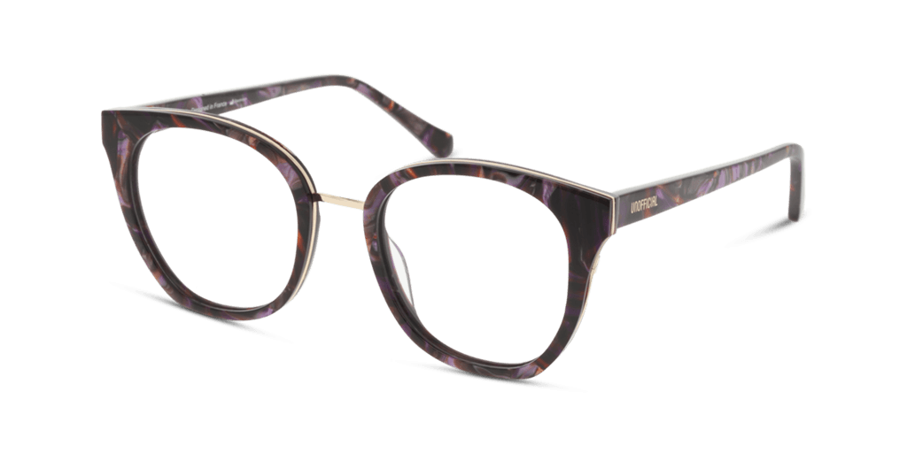 Unofficial UNOF0432 HV00 női macskaszem alakú és havana színű szemüveg