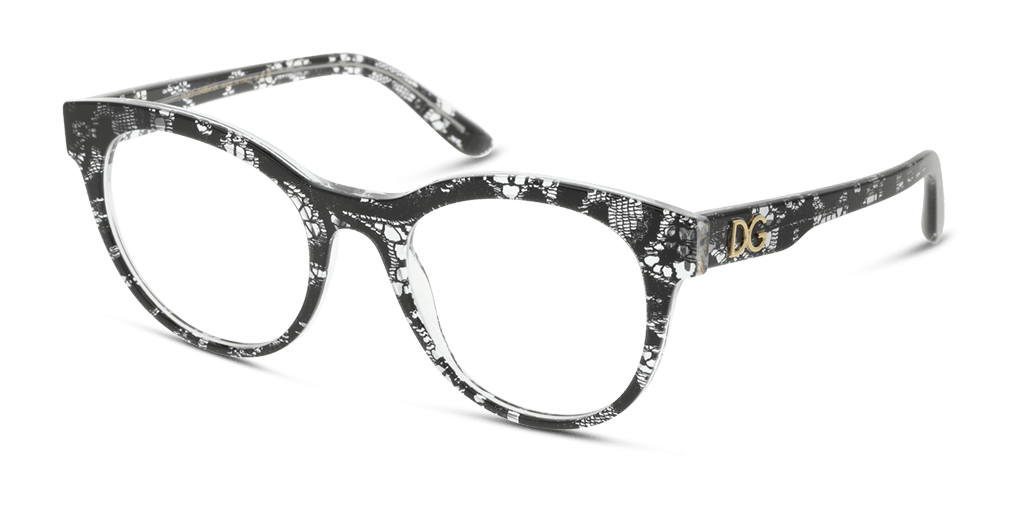 Dolce and Gabbana 0DG3334 női pantó alakú és fekete színű szemüveg