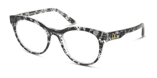 Dolce and Gabbana 0DG3334 női pantó alakú és fekete színű szemüveg