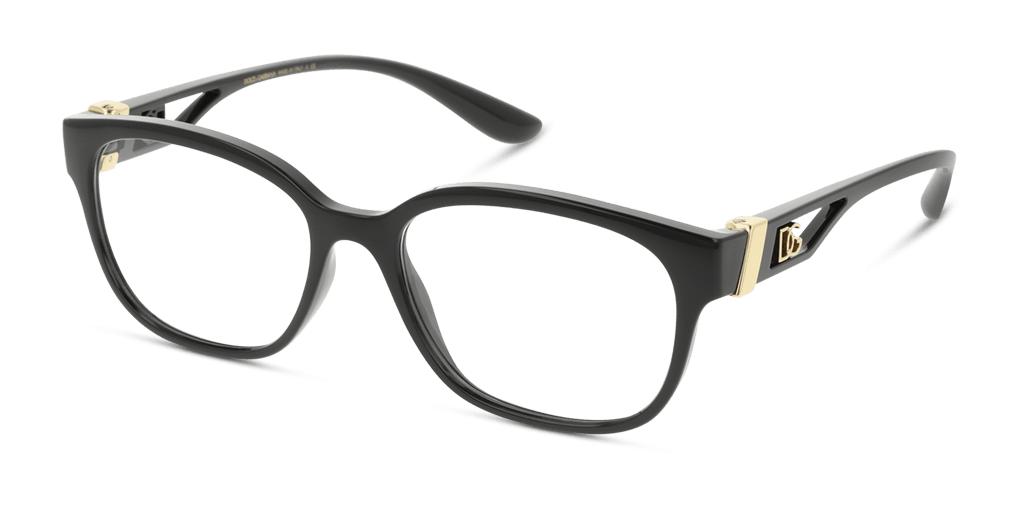 Dolce and Gabbana 0DG5066 női négyzet alakú és fekete színű szemüveg