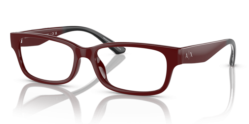 Armani Exchange 0AX3107U női téglalap alakú és piros színű szemüveg