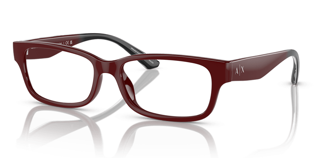 Armani Exchange AX3107U 8298 női téglalap alakú és piros színű szemüveg