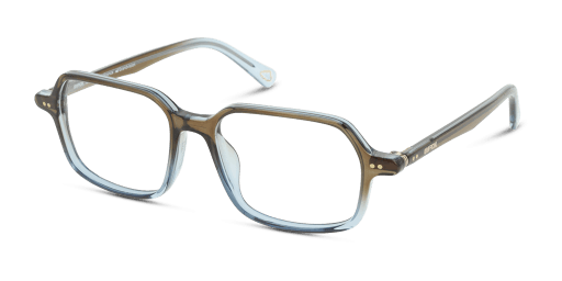 Unofficial UNOM0327 férfi téglalap alakú és kék színű szemüveg