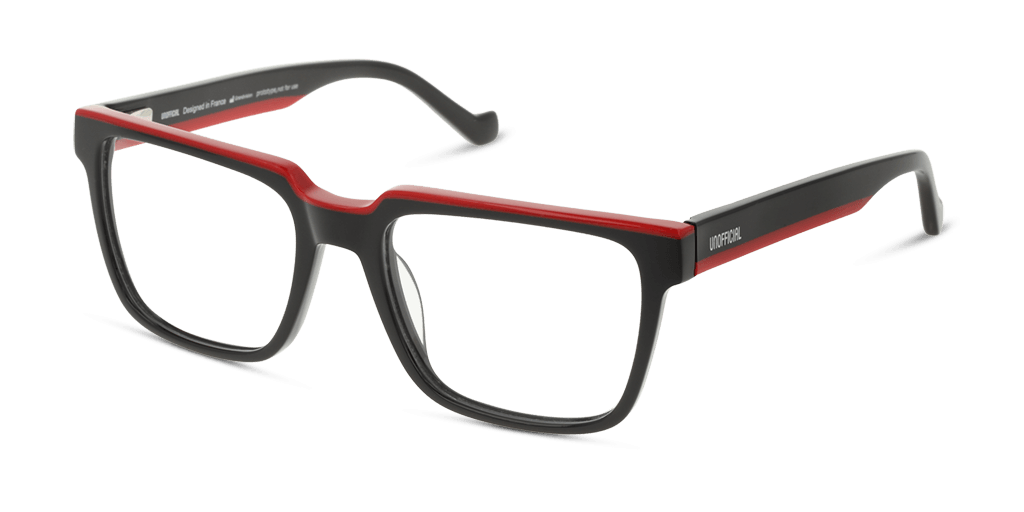 Unofficial UNOM0363 férfi téglalap alakú és fekete színű szemüveg