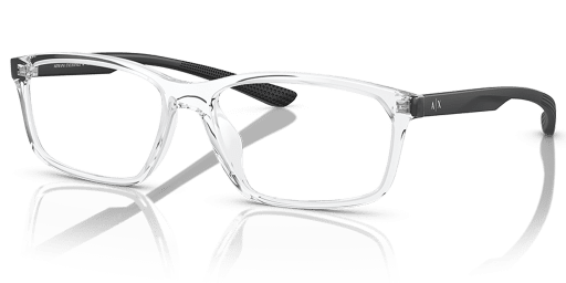 Armani Exchange 0AX3108U férfi négyzet alakú és transzparens színű szemüveg