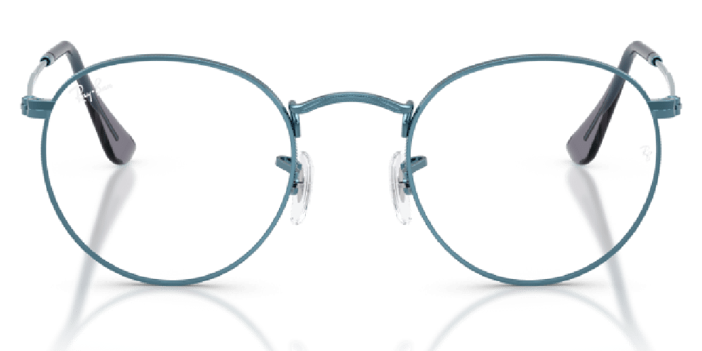 Ray-Ban 0RX3447V férfi kerek alakú és kék színű szemüveg