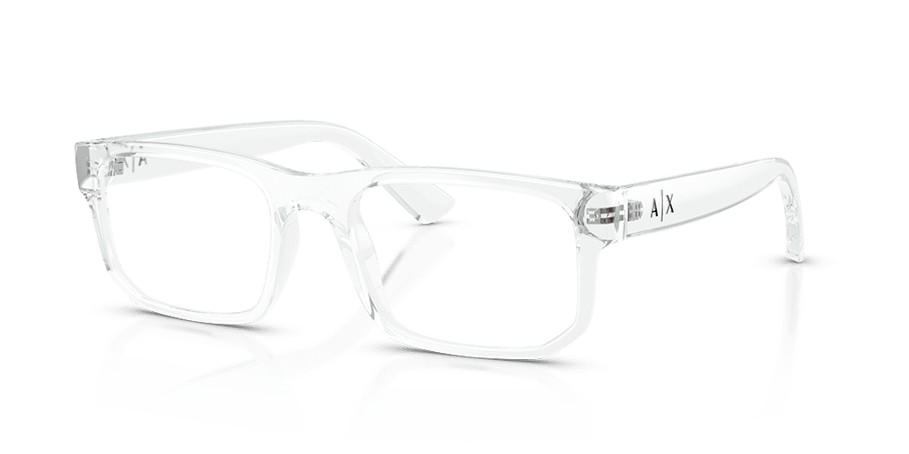 Armani Exchange 0AX3135 férfi téglalap alakú és transzparens színű szemüveg Armani Exchange 0AX3135 férfi téglalap alakú és transzparens színű szemüveg