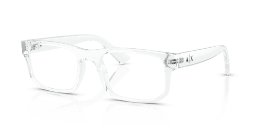 Armani Exchange 0AX3135 férfi téglalap alakú és transzparens színű szemüveg