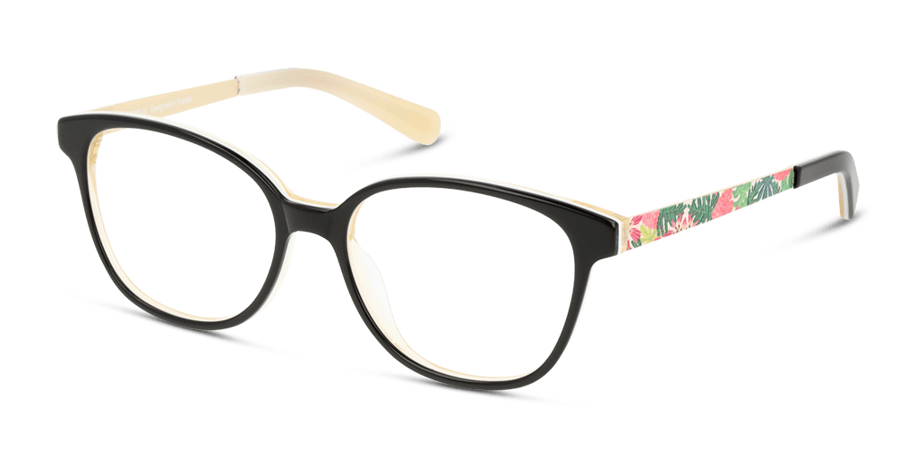 Unofficial UNOK5033 BX00 gyermek mandula alakú és fekete színű szemüveg