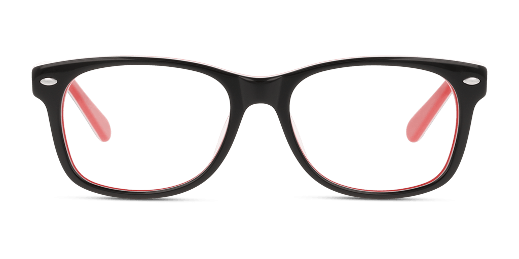 Unofficial UNOK5056 gyermek téglalap alakú és fekete színű szemüveg