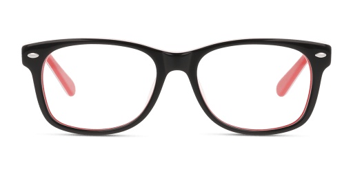 Unofficial UNOK5056 gyermek téglalap alakú és fekete színű szemüveg