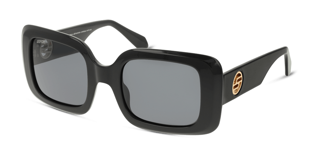 Unofficial UNSF0213P női téglalap alakú és fekete színű napszemüveg