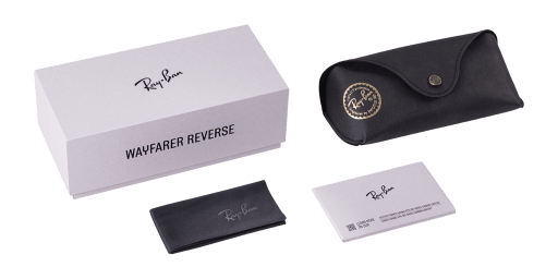 Ray-Ban Wayfarer Reverse RBR 0502S (67083A) férfi négyzet alakú és átlátszó színű napszemüveg