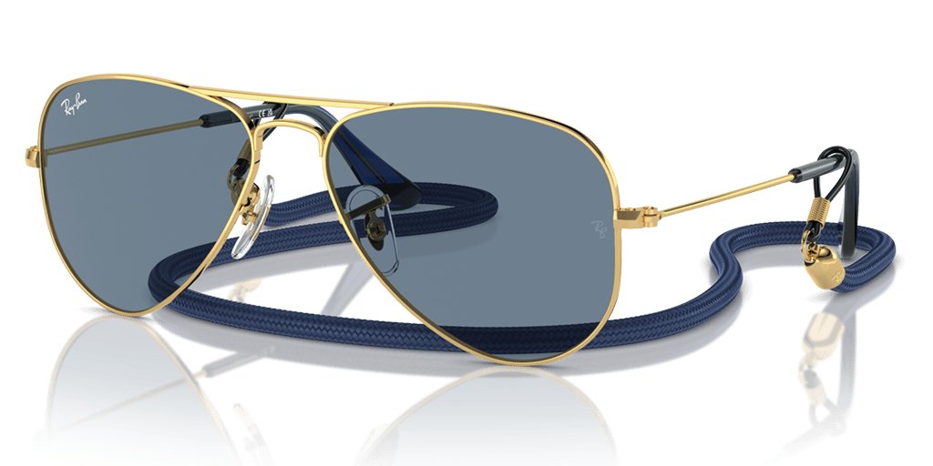 Ray-Ban 0RJ9506S gyermek pilóta alakú és arany színű napszemüveg