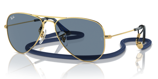 Ray-Ban 0RJ9506S gyermek pilóta alakú és arany színű napszemüveg