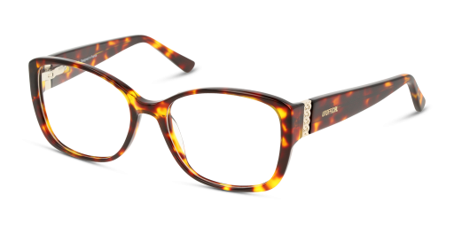 Unofficial UNOF0181 női téglalap alakú és havana színű szemüveg