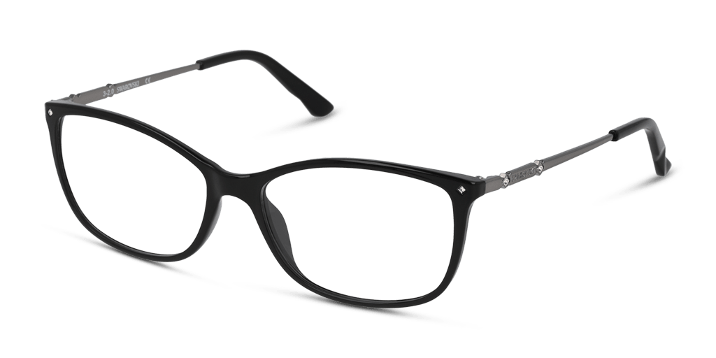Swarovski SW 5179 női téglalap alakú és fekete színű szemüveg