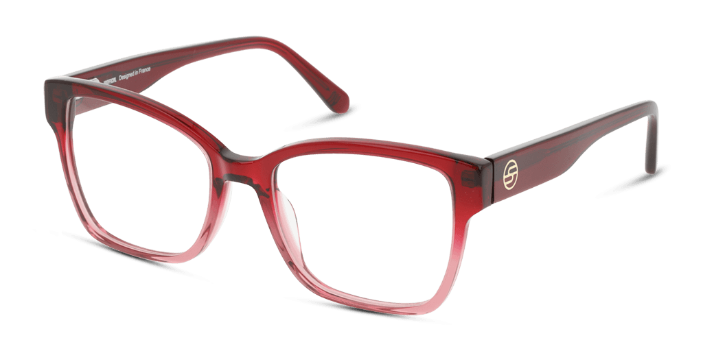 Unofficial UNOF0361 UU00 női négyzet alakú és piros színű szemüveg