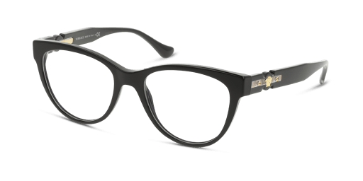 Versace 0VE3304 női téglalap alakú és fekete színű szemüveg