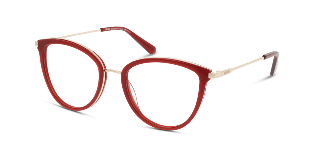 Unofficial UNOF0435 RD00 női macskaszem alakú és piros színű szemüveg