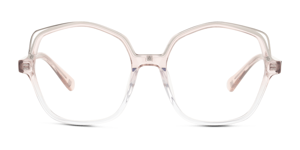 Unofficial UNOF0441 PP00 női hatszögletű alakú és rózsaszín színű szemüveg